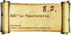 Bőle Pasztorella névjegykártya